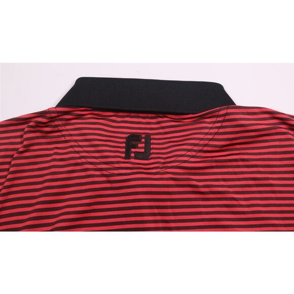 Footjoy Titleist Acoaxet Club Red Striped Golf Polo Shirt Men's Medium - Picture 8 of 9